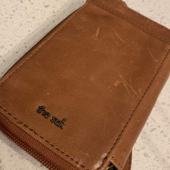 The Sak 3 In 1 Phone Wallet Brown Leather Organizer Wristlet - Picture 4 of 7